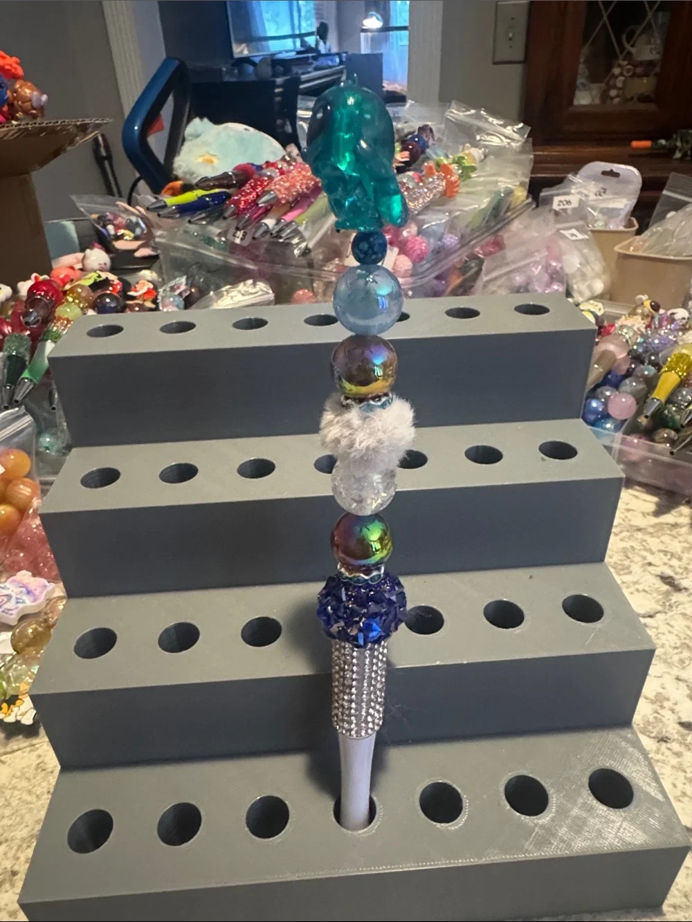 NWOT Disney Doorables Stitch Beaded Pen Handmade by Me